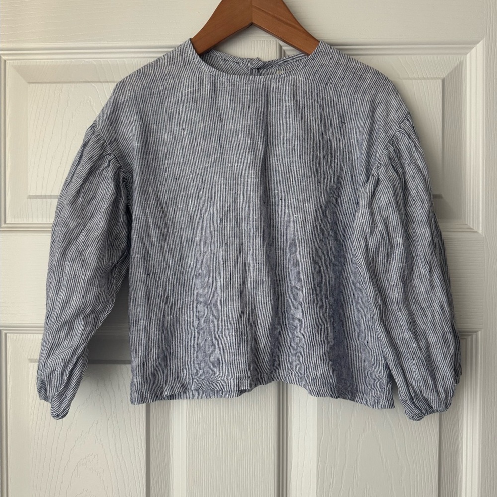 The Simple Folk linen balloon sleeve top
